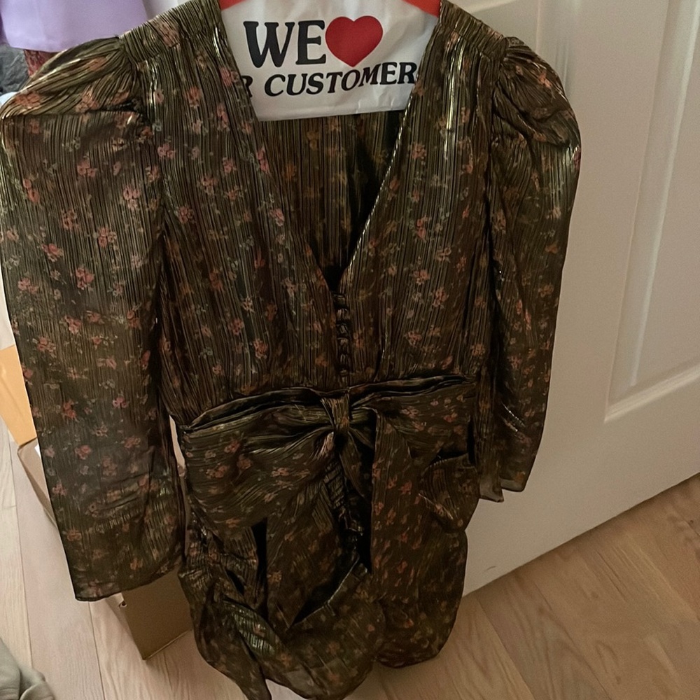 Loveshackfancy floral shimmer dress